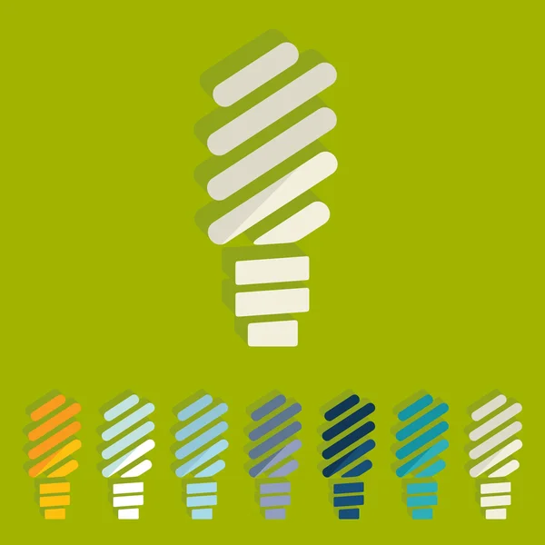 Ampoule fluorescente — Image vectorielle