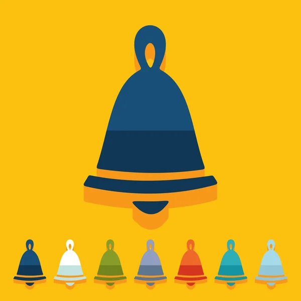 Conception de cloche plate — Image vectorielle