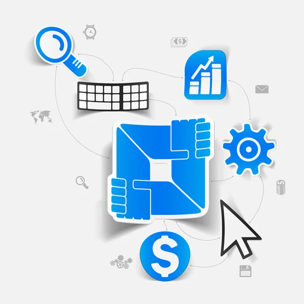 Etiqueta comercial — Vetor de Stock