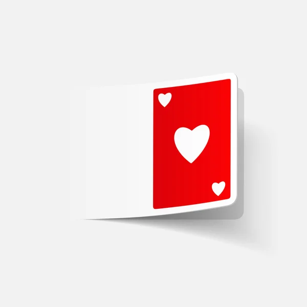 Jugando a las cartas — Vector de stock