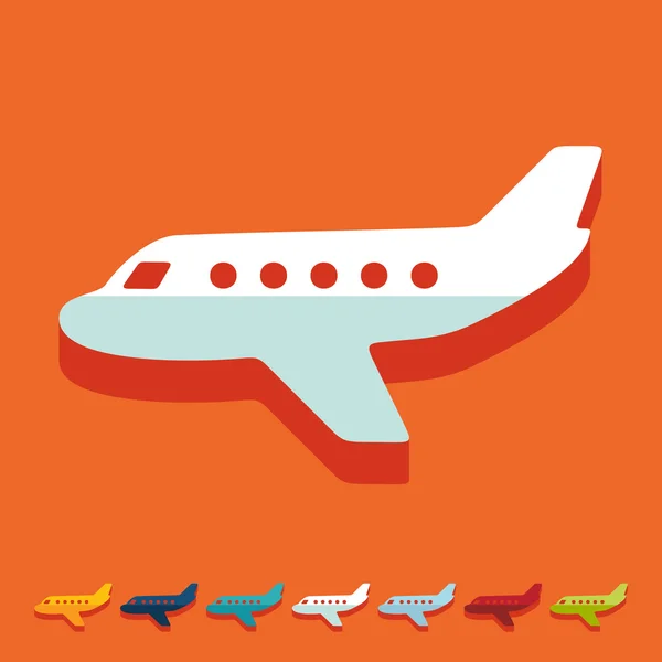 Samolot ilustracja — Wektor stockowy