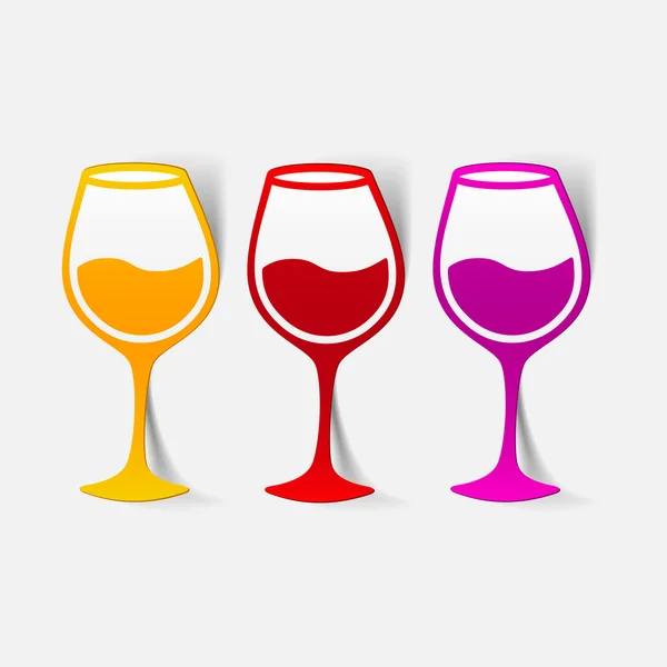 Wineglass illustration — Stock Vector