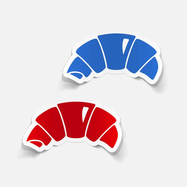 Croissant realista — Archivo Imágenes Vectoriales