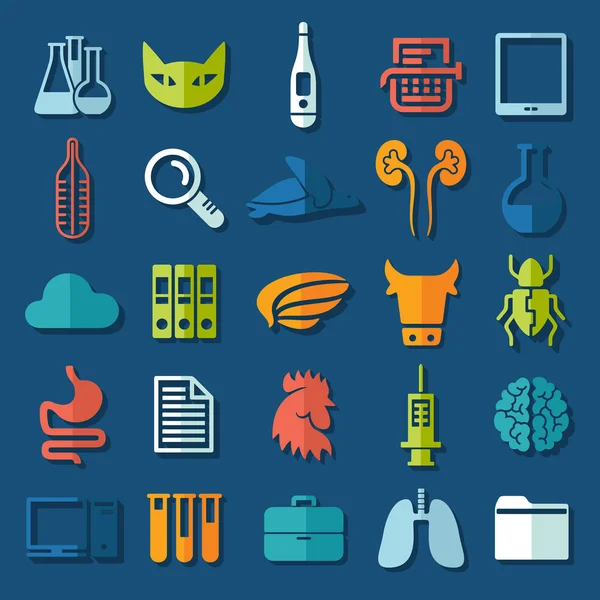 Iconos veterinarios — Vector de stock