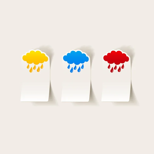 Cloud, rain — Stock Vector