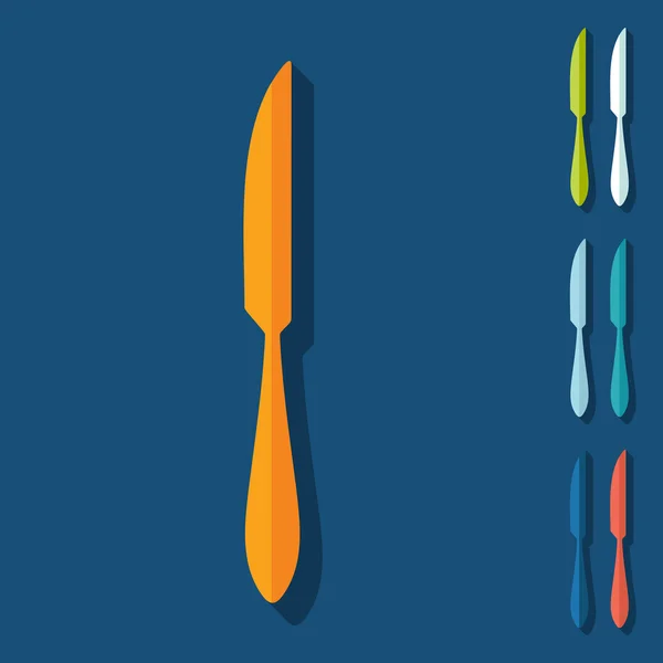 Düz bıçak tasarım — Stok Vektör