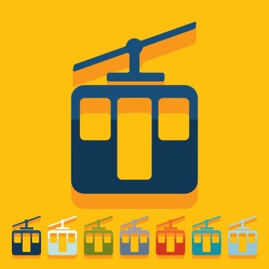 Engadin'in düz tasarım simgeler