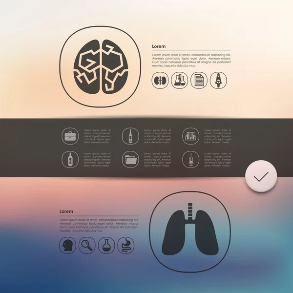 Medycyna infographic — Wektor stockowy