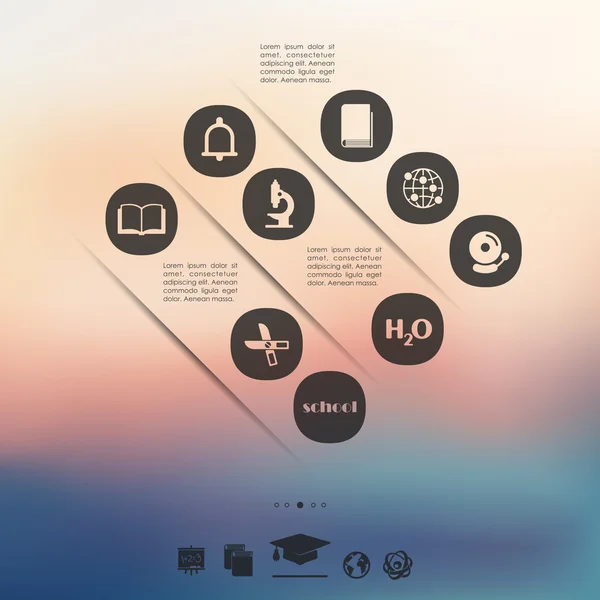 Educación infografía — Archivo Imágenes Vectoriales