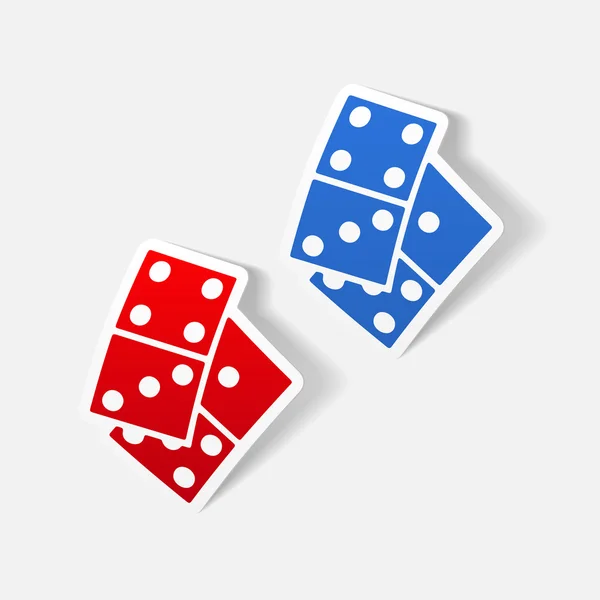 Ilustración de dominó — Vector de stock