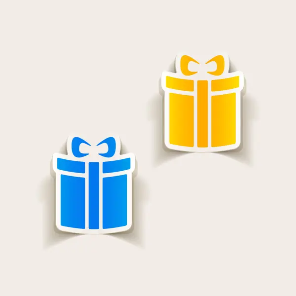 Gift boxes in realistic design — Stock Vector