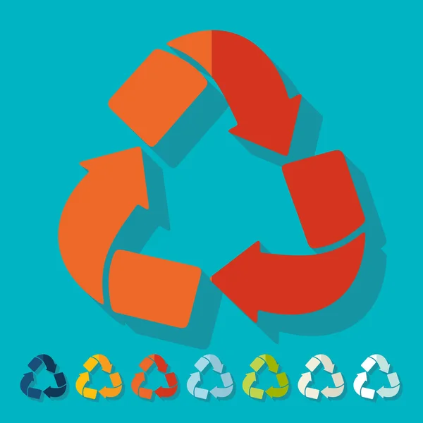 Recycle sign icons — Stock Vector