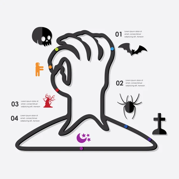 Halloween infographic — Stockvector