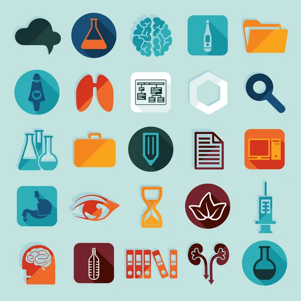 Conjunto de iconos médicos — Vector de stock