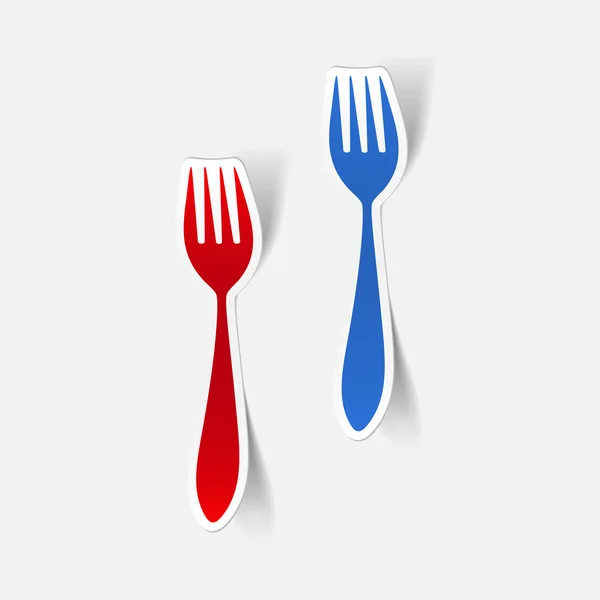 Fork illustration — Stock Vector