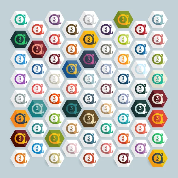 Cartridges meter pictogrammen — Stockvector