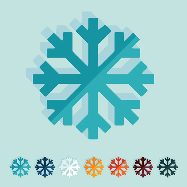 Snowflake icons — Stock Vector