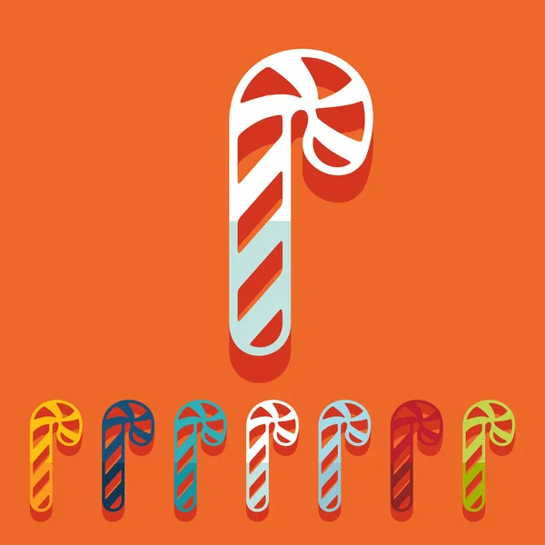 Candy cane ikony — Stockový vektor