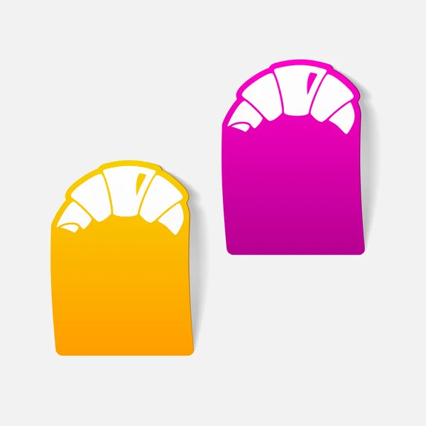 Croissant illustratie — Stockvector