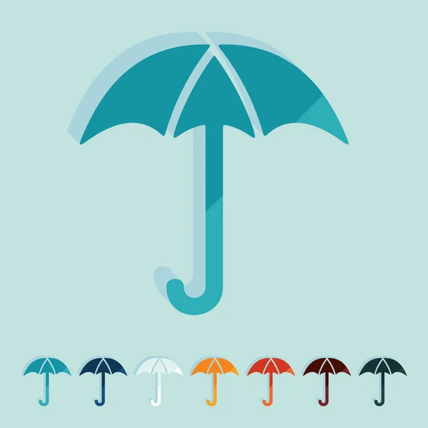 Parasol ikony — Wektor stockowy