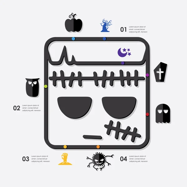 Halloween infographic — Stockvector