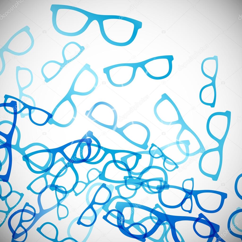 Glasses abstract background
