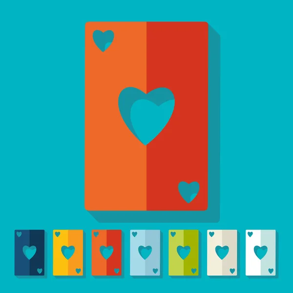 Jugar iconos de cartas — Vector de stock