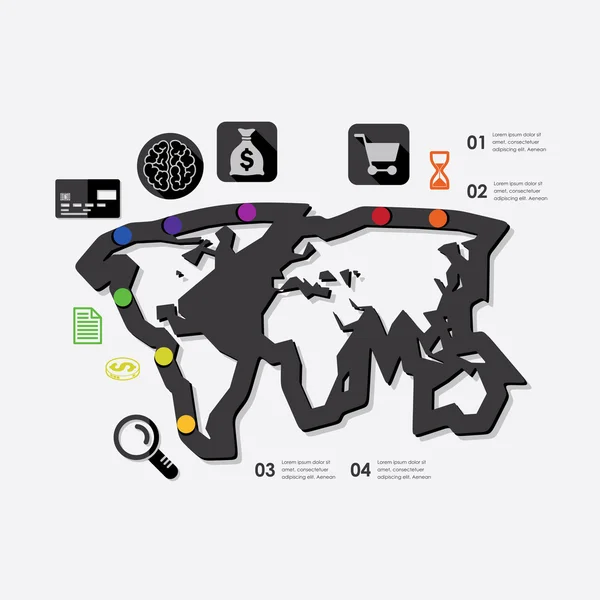 Infografía empresarial — Archivo Imágenes Vectoriales