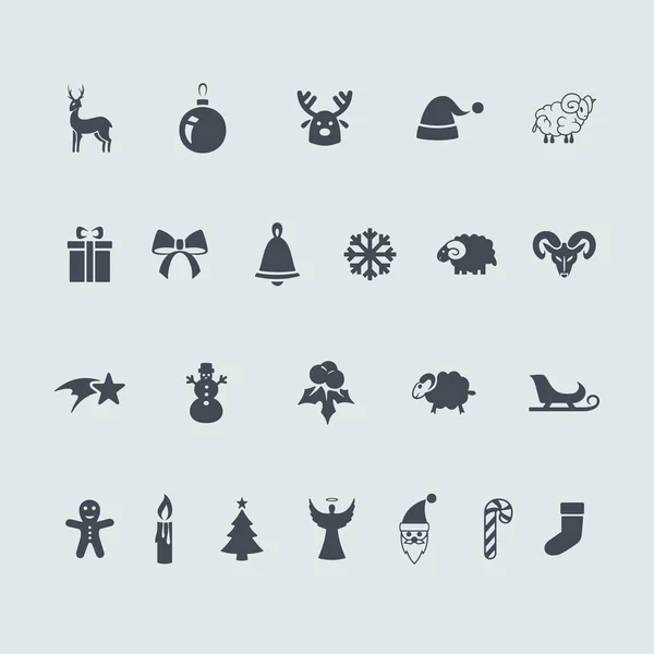 Set of christmas icons — Stock Vector