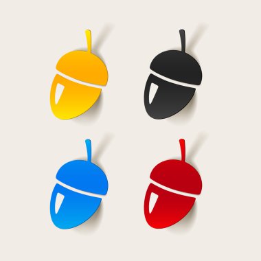 Meşe palamudu simgeler