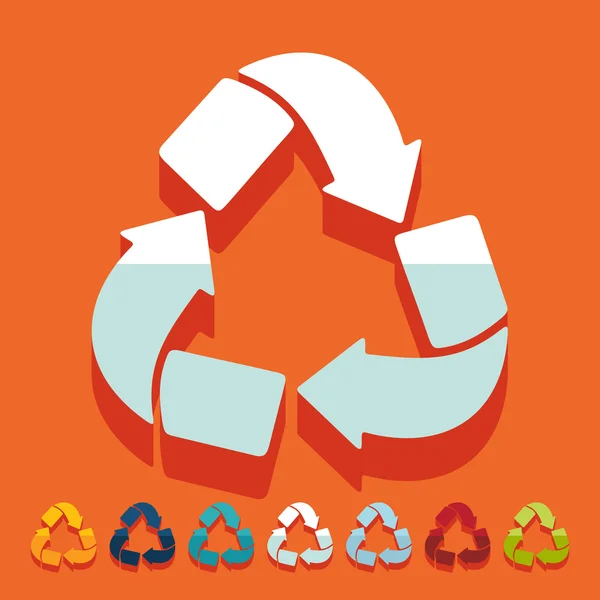 Recycle sign icons — Stock Vector