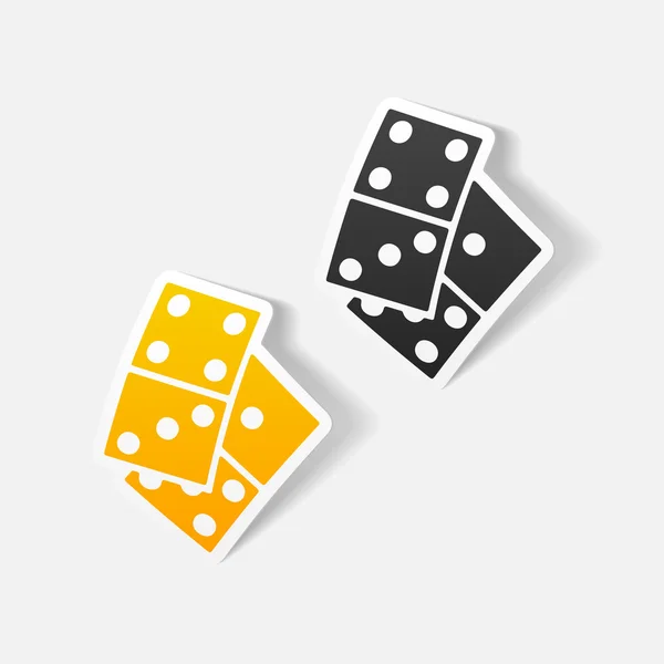 Domino icons — Stock Vector