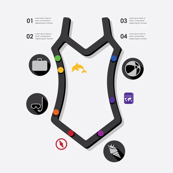 Toerisme infographic — Stockvector