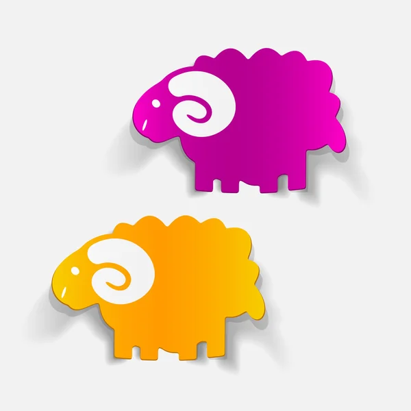 Schapen pictogrammen — Stockvector