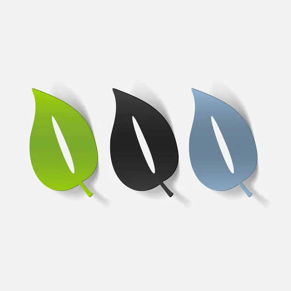 Leaf ikoner — Stock vektor