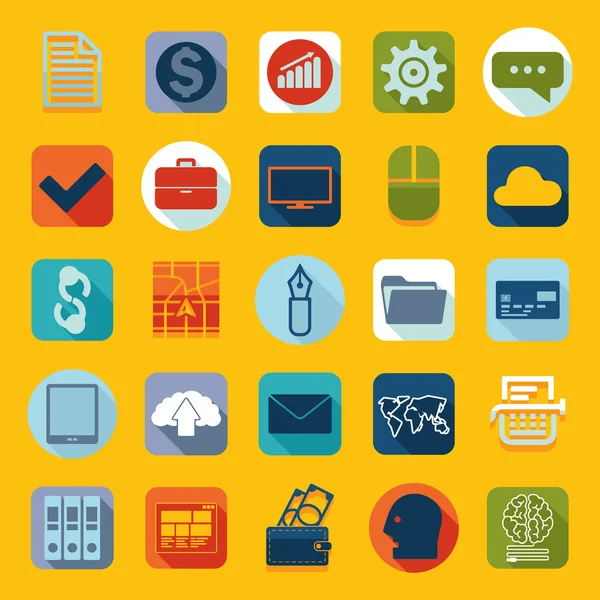 Iconos de negocios — Vector de stock