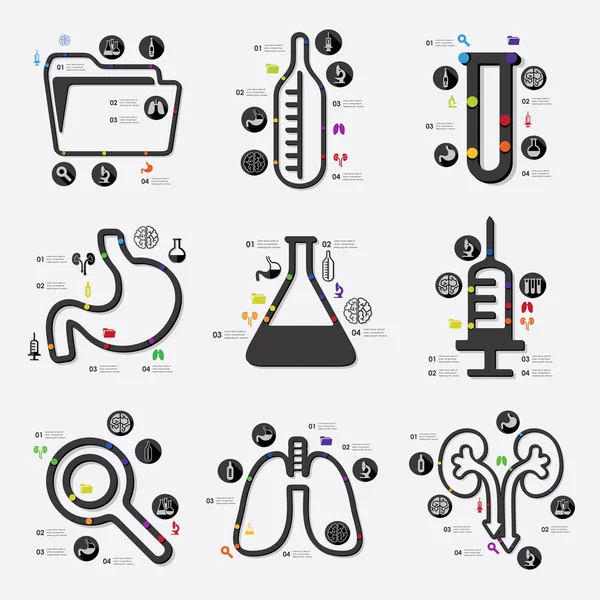 医学信息图表 — 图库矢量图片