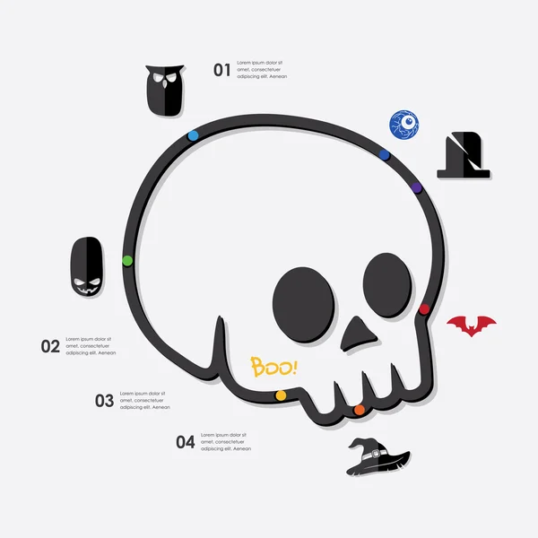 Halloween infographic — Stockvector