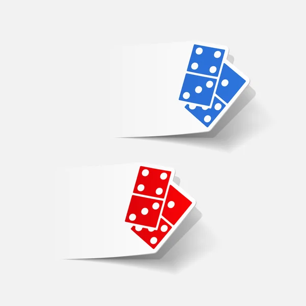 Domino icons — Stock Vector