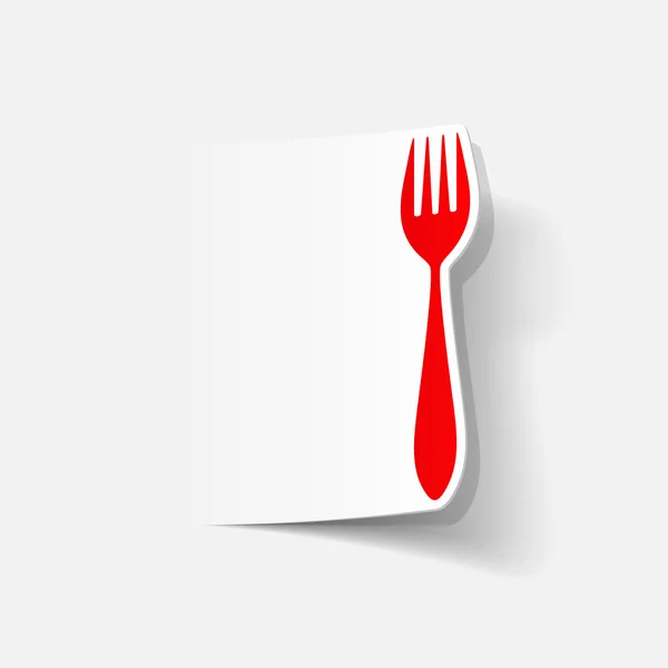 Fork icon — Stock Vector