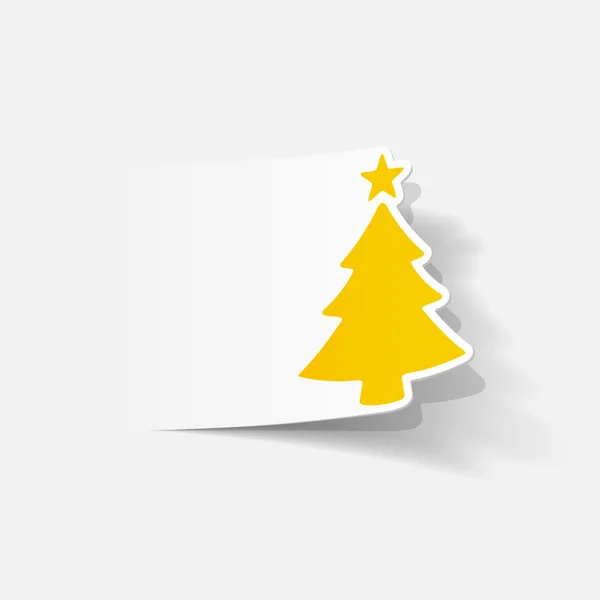 Christmas tree icon — Stock Vector