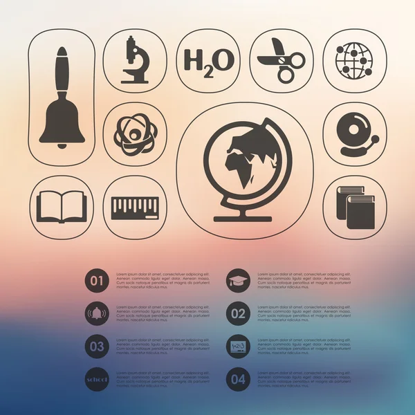 Infográfico educação — Vetor de Stock