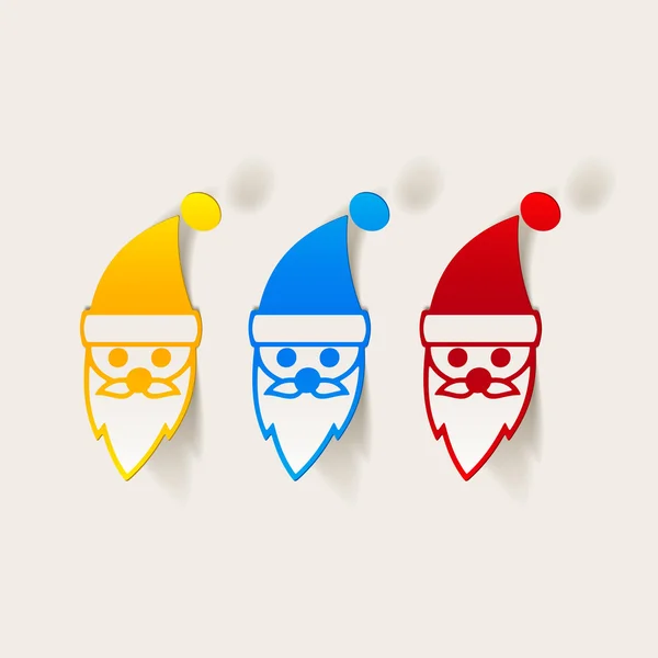 Santa claus pictogrammen — Stockvector