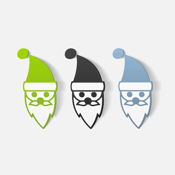 Icônes du Père Noël — Image vectorielle