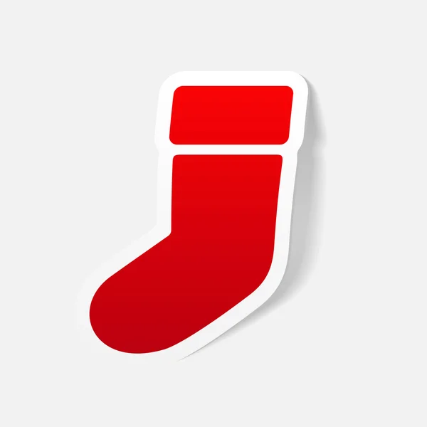 Vánoční ponožka ikona — Stockový vektor