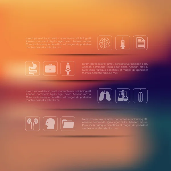 Infographie médicale — Image vectorielle