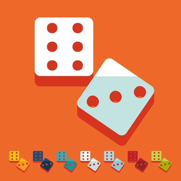 Dice icons — Stock Vector