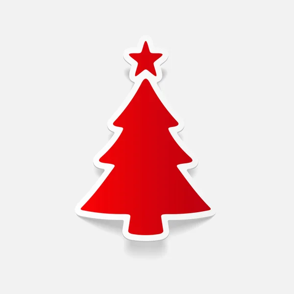 Icono del árbol de Navidad — Vector de stock