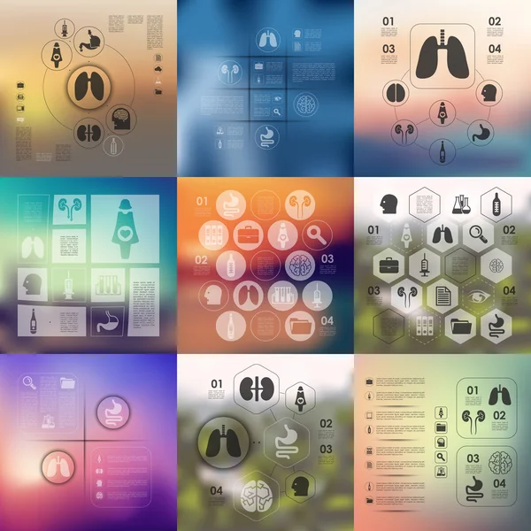 Medizinische Infografik — Stockvektor