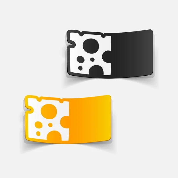 Iconos de queso — Vector de stock